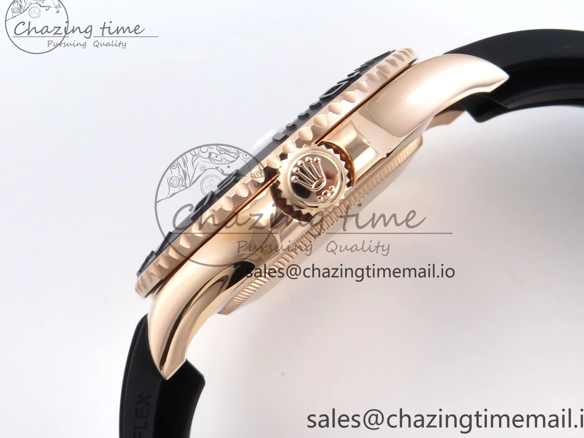 126655 A3235 Yacht-Master EWEF Dial Black 40mm on Best Strap Edition Oysterflex 0413